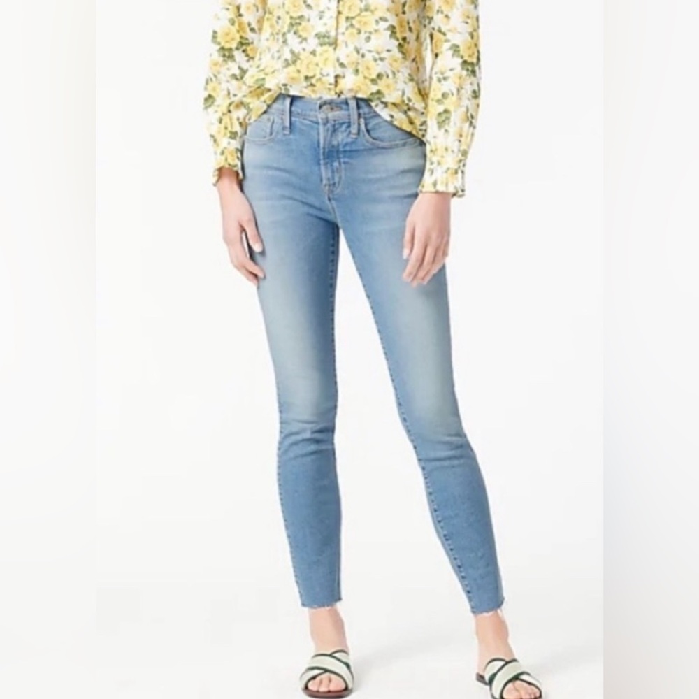 J. Crew Denim 9" High-Rise Toothpick Jean in Hamden Wash size 27